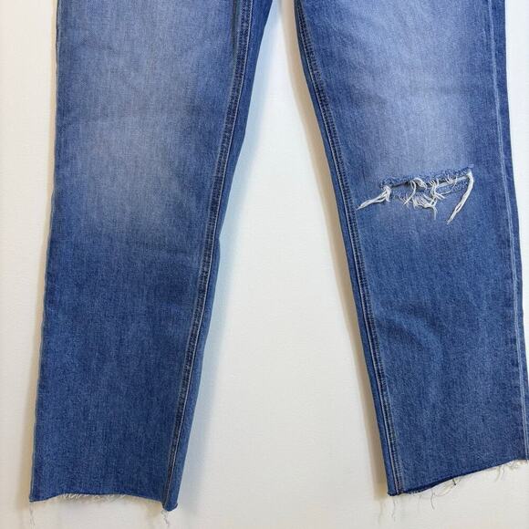 Frank & Eileen Monaghan Mom Jean Size 27 High Rise 1997 Wash Distressed Knee - Picture 8 of 13